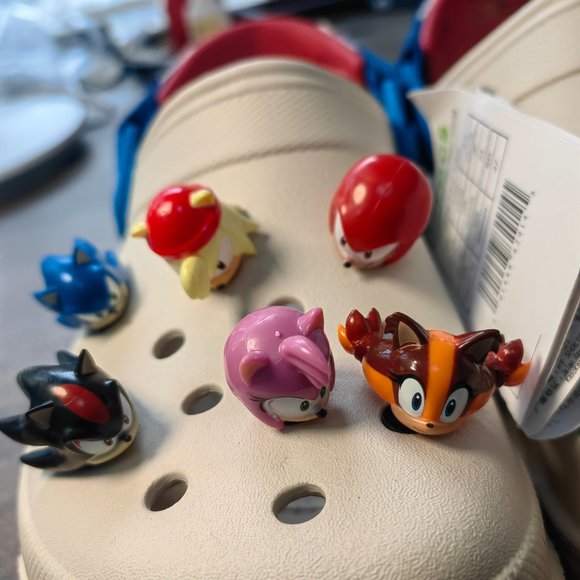 Custom Sonic Meme Clog Shoes- DIY modification based on Crocs main image 3